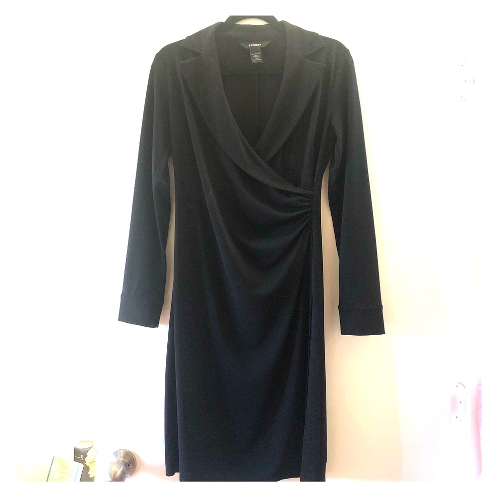 Express Black Wrap Dress